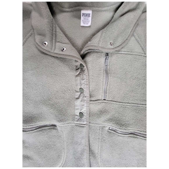 VS PINK Sage Green Fleece ♡ - Picture 4 of 7